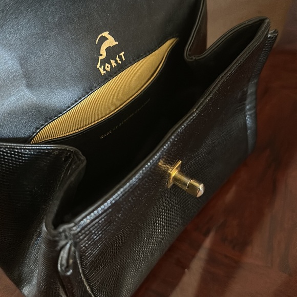 Koret *VINTAGE* Genuine Calf Skin Leather Handbag Purse - Picture 9 of 16